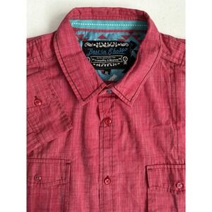 Tranquility & Mayhem Best in Show Men's‎ XL Pink Casual Long Sleeve Button Up